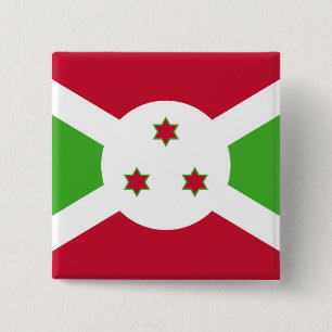 Button with Flag of Burundi