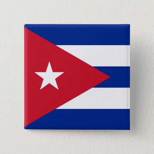 Button with Flag of Cuba