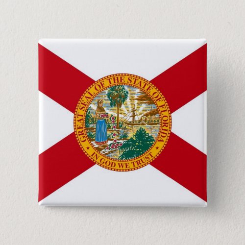 Button with Flag of Florida