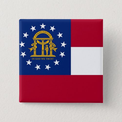 Button with Flag of Georgia