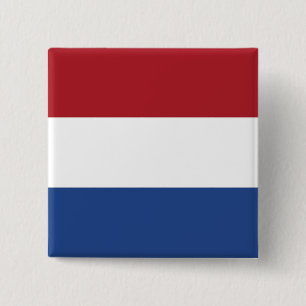Button with Flag of Netherlands