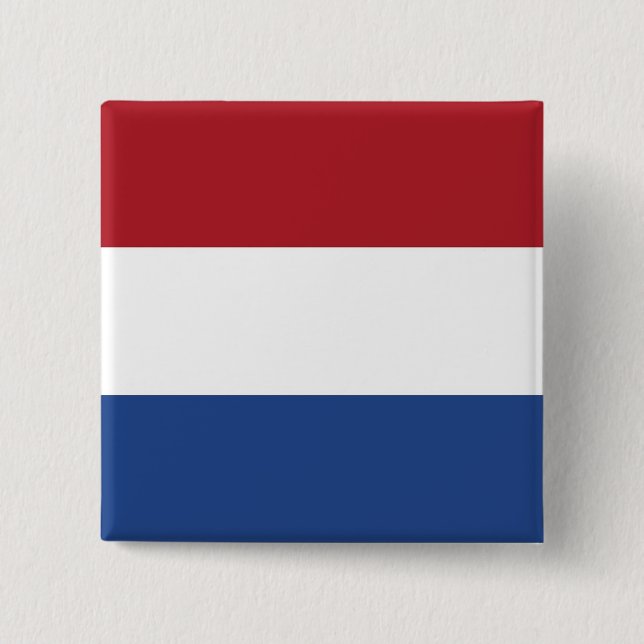 Button with Flag of Netherlands (Front)
