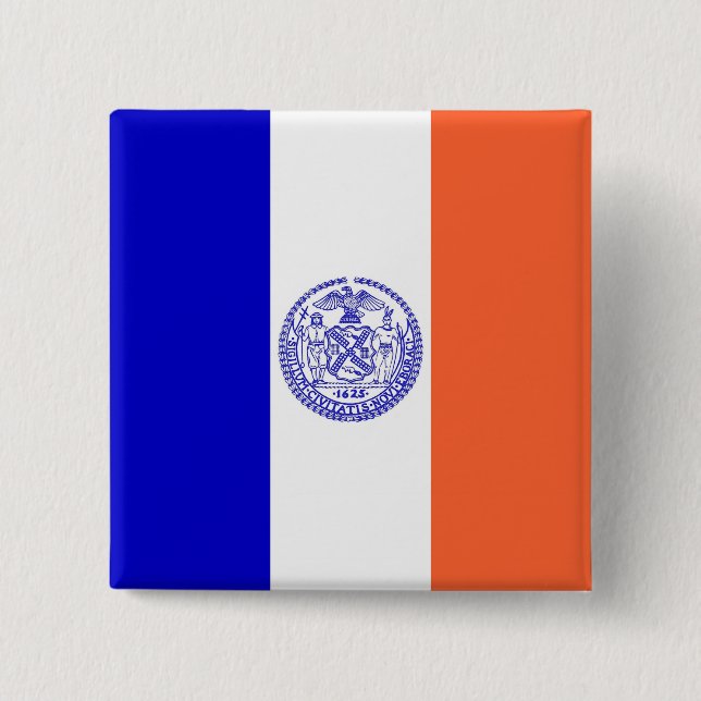 Button with Flag of New York City (Front)