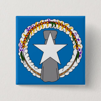 Button with Flag of Northern Mariana Islands
