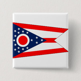 Button with Flag of Ohio