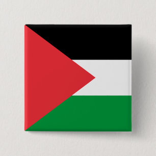 Button with Flag of Palestine