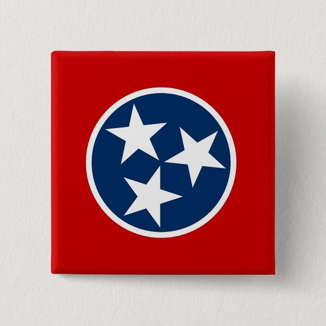 Button with Flag of Tennessee (Front)