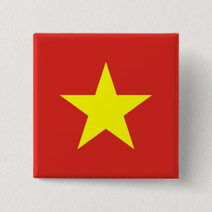 Button with Flag of Vietnam