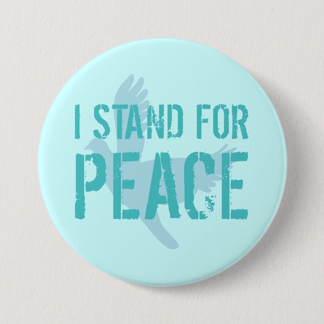 Button with Peace Message (Front)