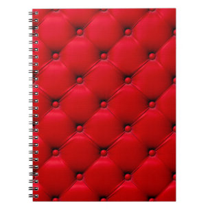 Buttoned on the red Texture. Repeat pattern Notebook