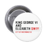 king george vi and elizabeth  Buttons