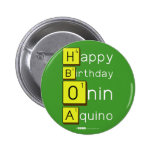 Happy
 Birthday
 Onin
 Aquino  Buttons