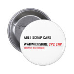 ABLE SCRAP CARS  WARWICKSHIRE  Buttons
