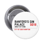 Banford's Gin  Palace  Buttons