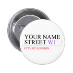 Your Name Street  Buttons