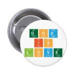 God
 is
 love  Buttons