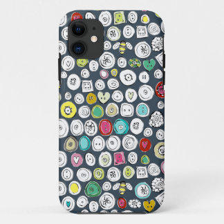 buttons and bees slate iPhone 11 case