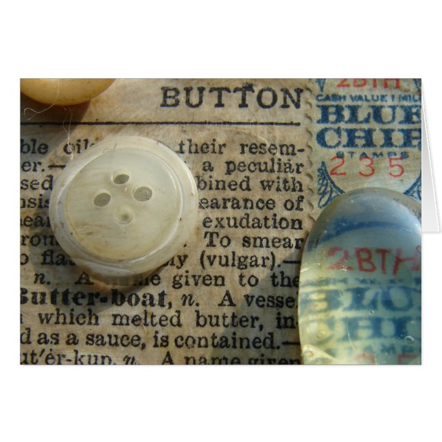 Buttons and Blue Chips Cards (Front Horizontal)