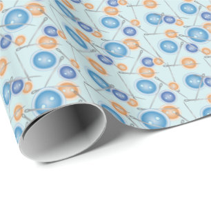 Buttons and Sewing Needles Wrapping Paper