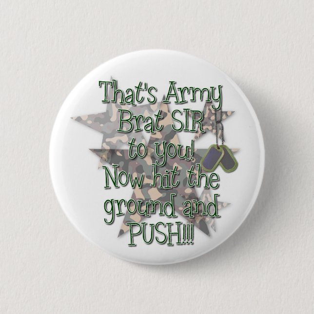 Buttons - Army Brat Sir (Front)