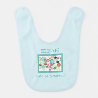 Buttons! Baby Bib