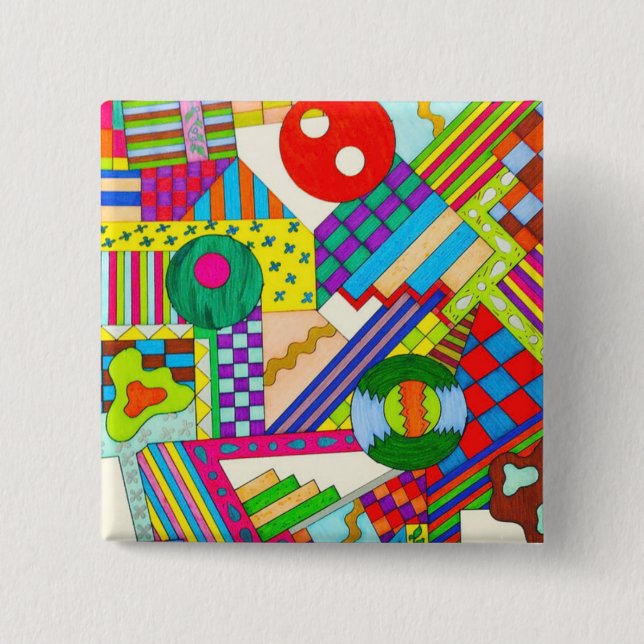 Buttons Caught in Shapes (Front)