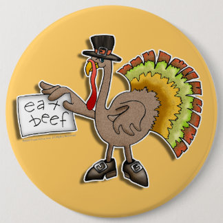 Buttons, Pins, Badges - Thanksgiving Turkey Button