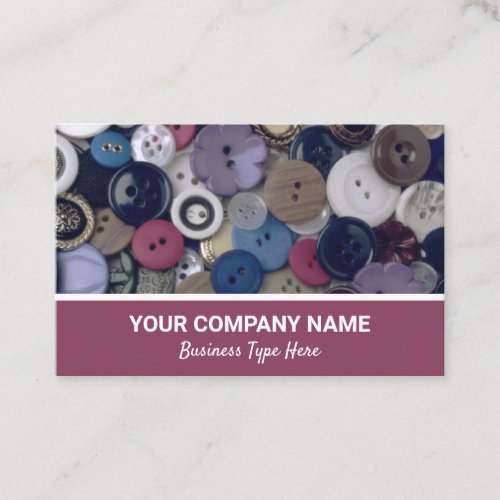 Buttons Sewing Crafts Business Card