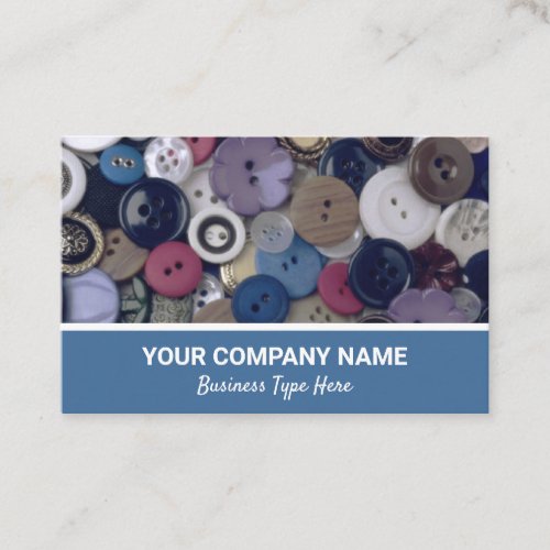 Buttons Sewing Crafts Business Card