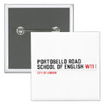 PORTOBELLO ROAD SCHOOL OF ENGLISH  Buttons (square)