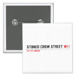 stoned crow Street  Buttons (square)
