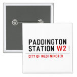 paddington station  Buttons (square)