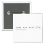 bore man road  Buttons (square)