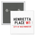 Henrietta  Place  Buttons (square)