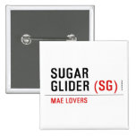 sugar glider  Buttons (square)