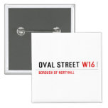 Oval Street  Buttons (square)