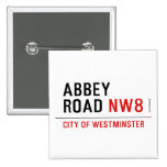 abbey road  Buttons (square)