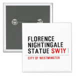 florence nightingale statue  Buttons (square)