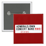 ADMIRALS OWN  CONCERT BAND  Buttons (square)