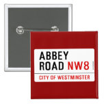 abbey road  Buttons (square)