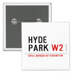 HYDE PARK  Buttons (square)
