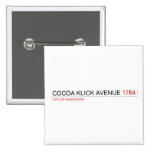 COCOA KLICK AVENUE  Buttons (square)