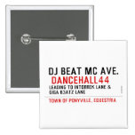 Dj Beat MC Ave.   Buttons (square)