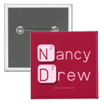Nancy
 Drew  Buttons (square)