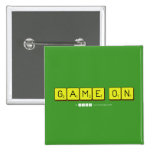 Game On  Buttons (square)