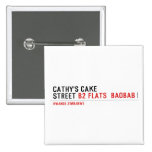 Cathy's Cake Street  Buttons (square)