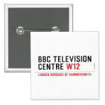 BBC TELEVISION CENTRE  Buttons (square)