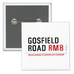 Gosfield Road  Buttons (square)