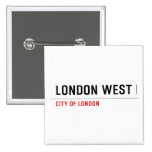 LONDON WEST   Buttons (square)