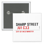 SHARP STREET   Buttons (square)